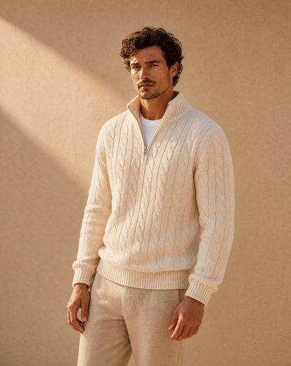 Cortina Cable Quarter-Zip
