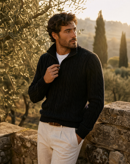 Cortina Cable Quarter-Zip