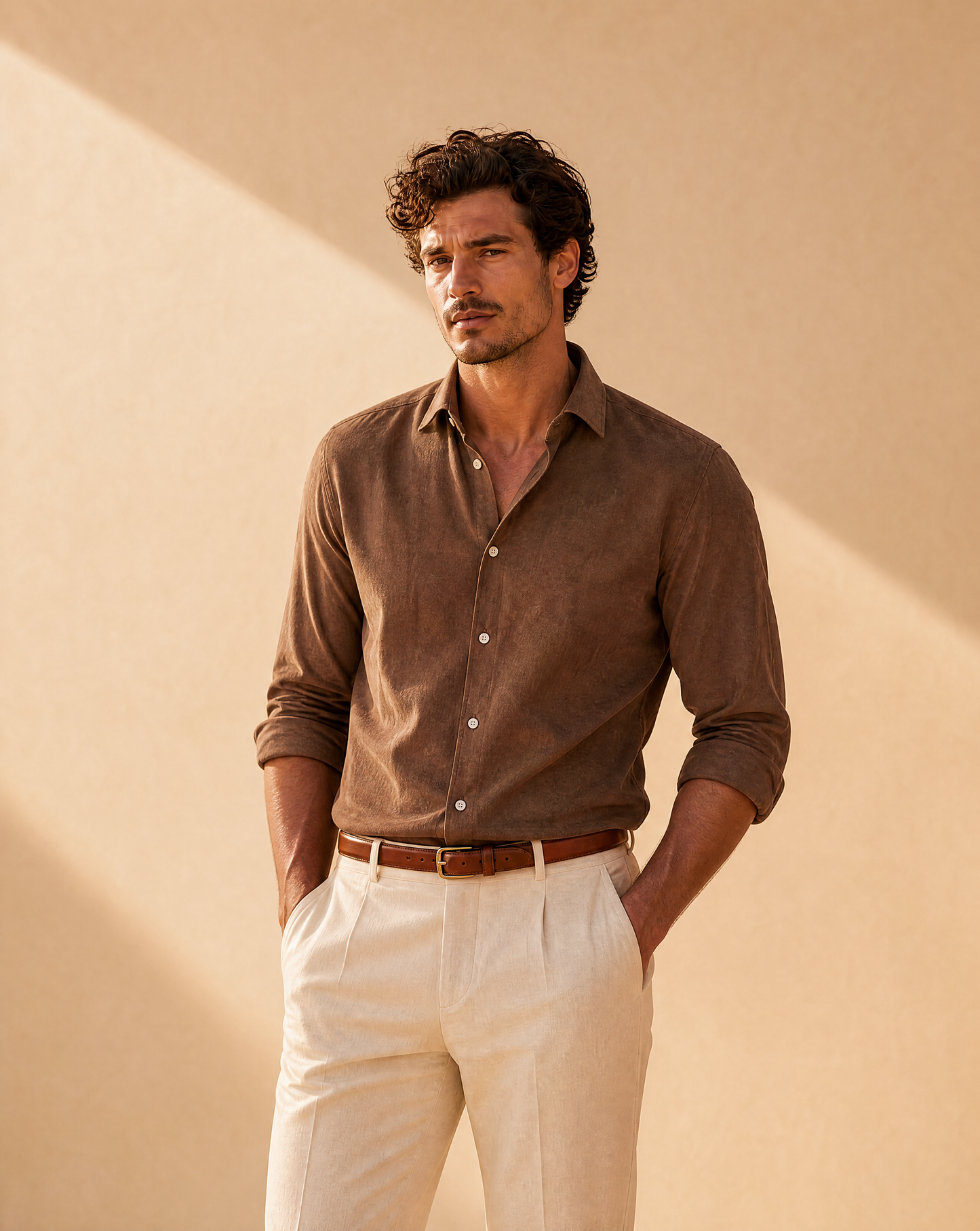 Orvieto Men's Brushed Dress Shirt