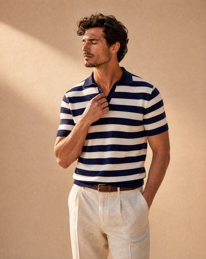 Riviera Striped Polo