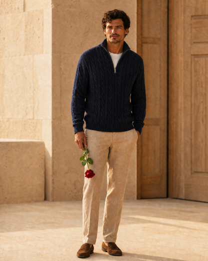Cortina Cable Quarter-Zip