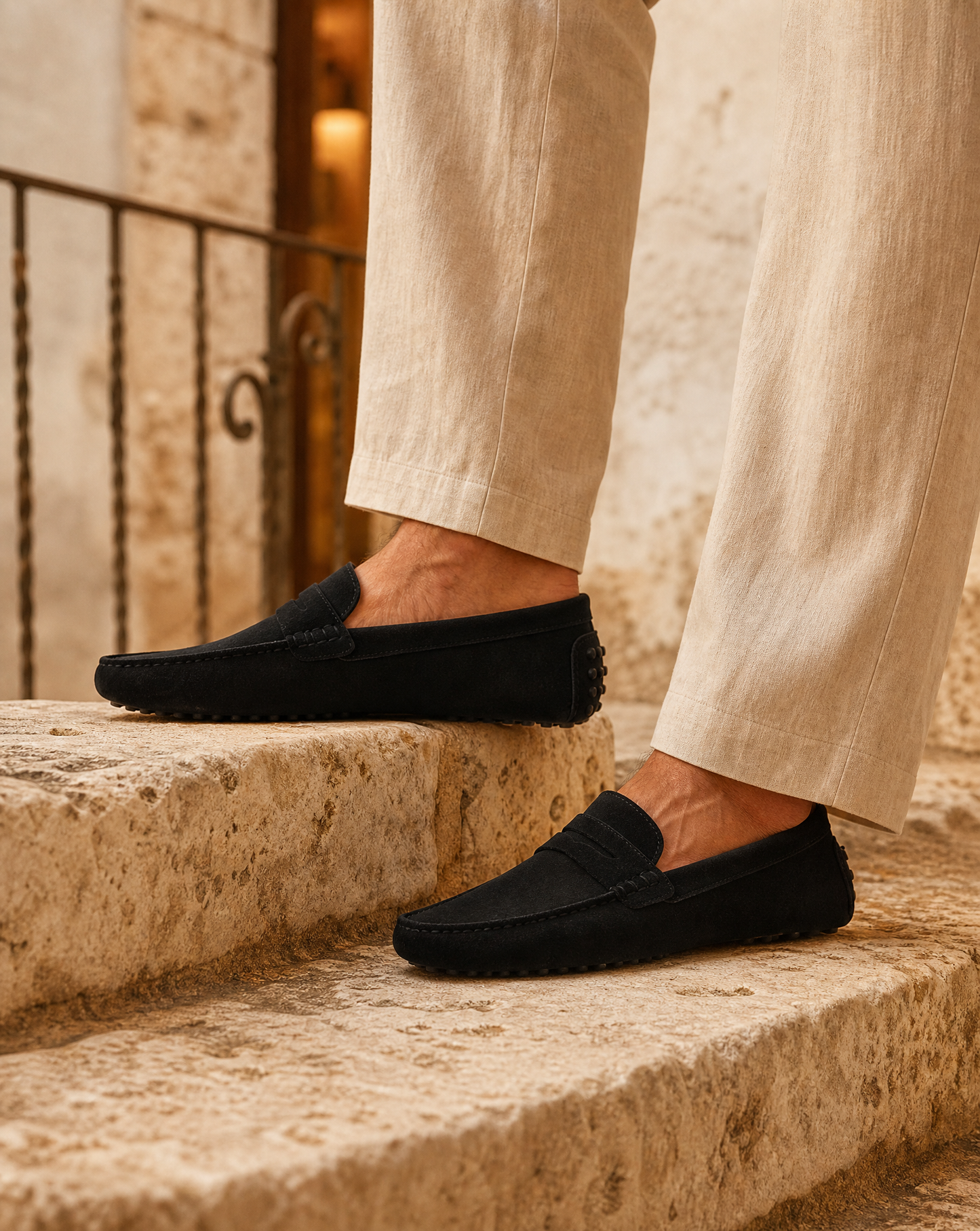 Taormina Suede Driving Loafer