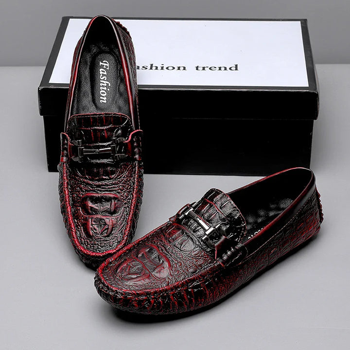 Regal Croc-Embossed Loafers