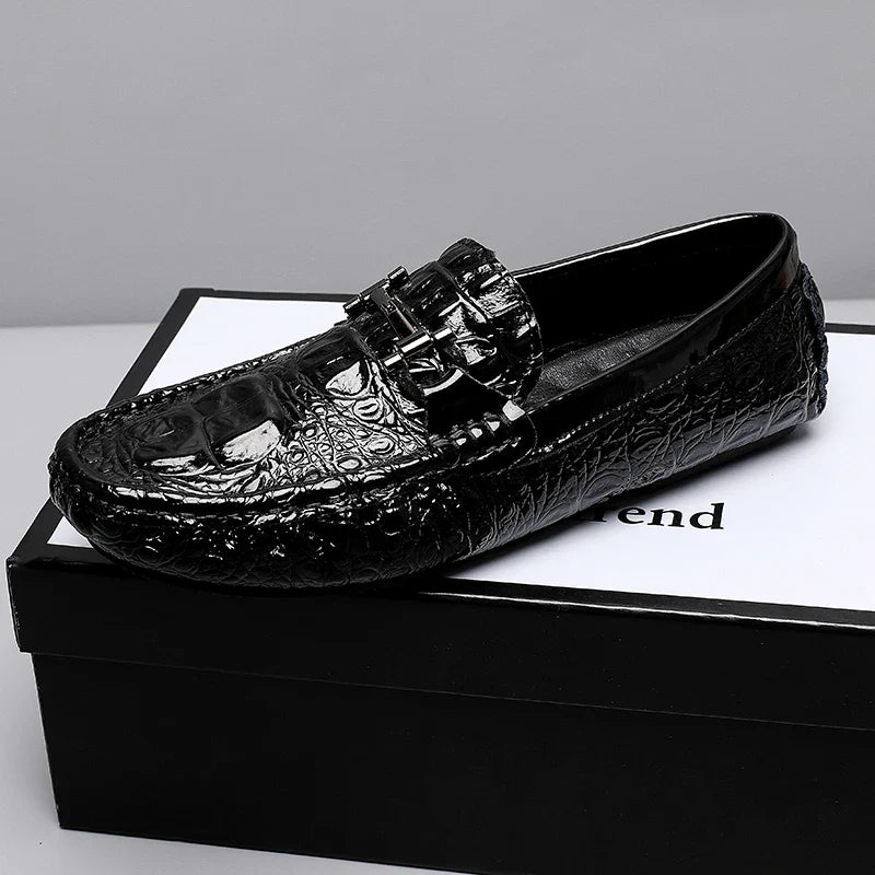 Regal Croc-Embossed Loafers