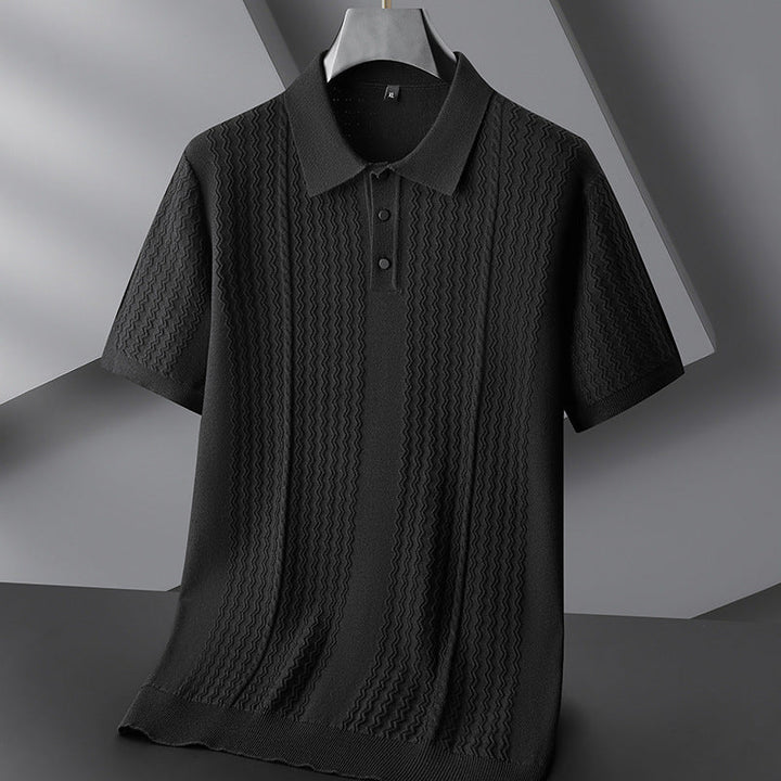 Vincent Cole Ribbed Polo Shirt