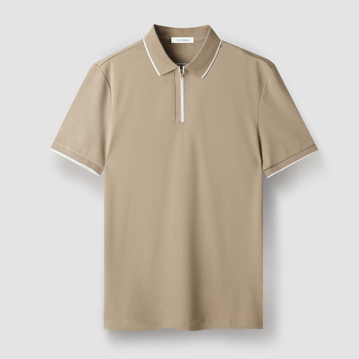 Meza Zip-Up Polo