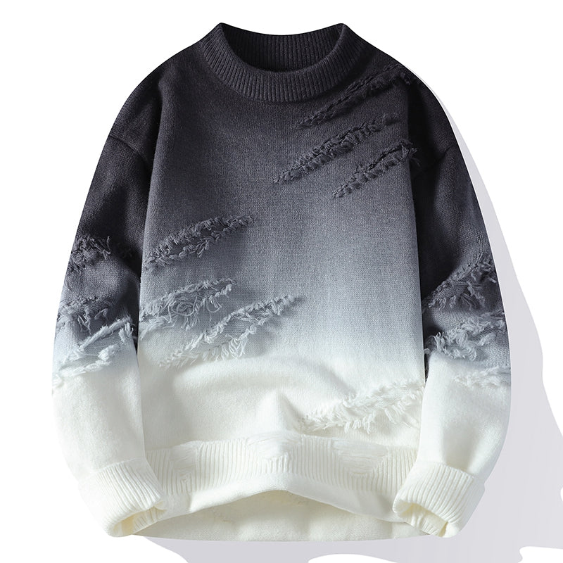 Horizon Gradient Distressed Sweater