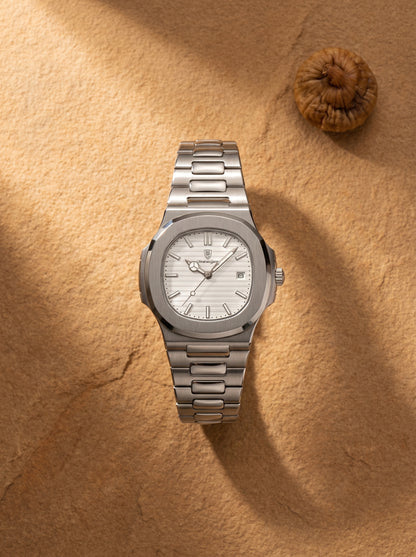 Lake Como Classic Timepiece Men's Waterproof Steel Watch