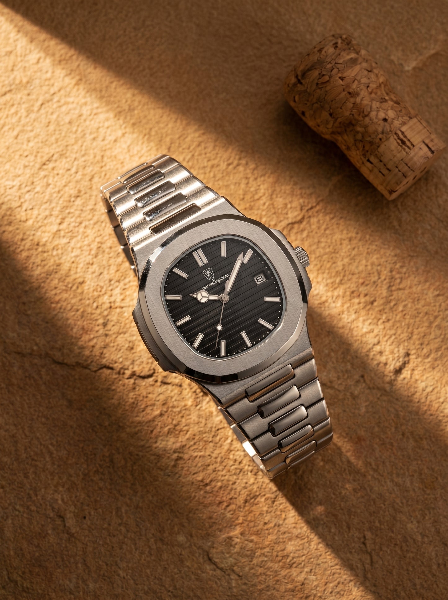 Lake Como Classic Timepiece Men's Waterproof Steel Watch