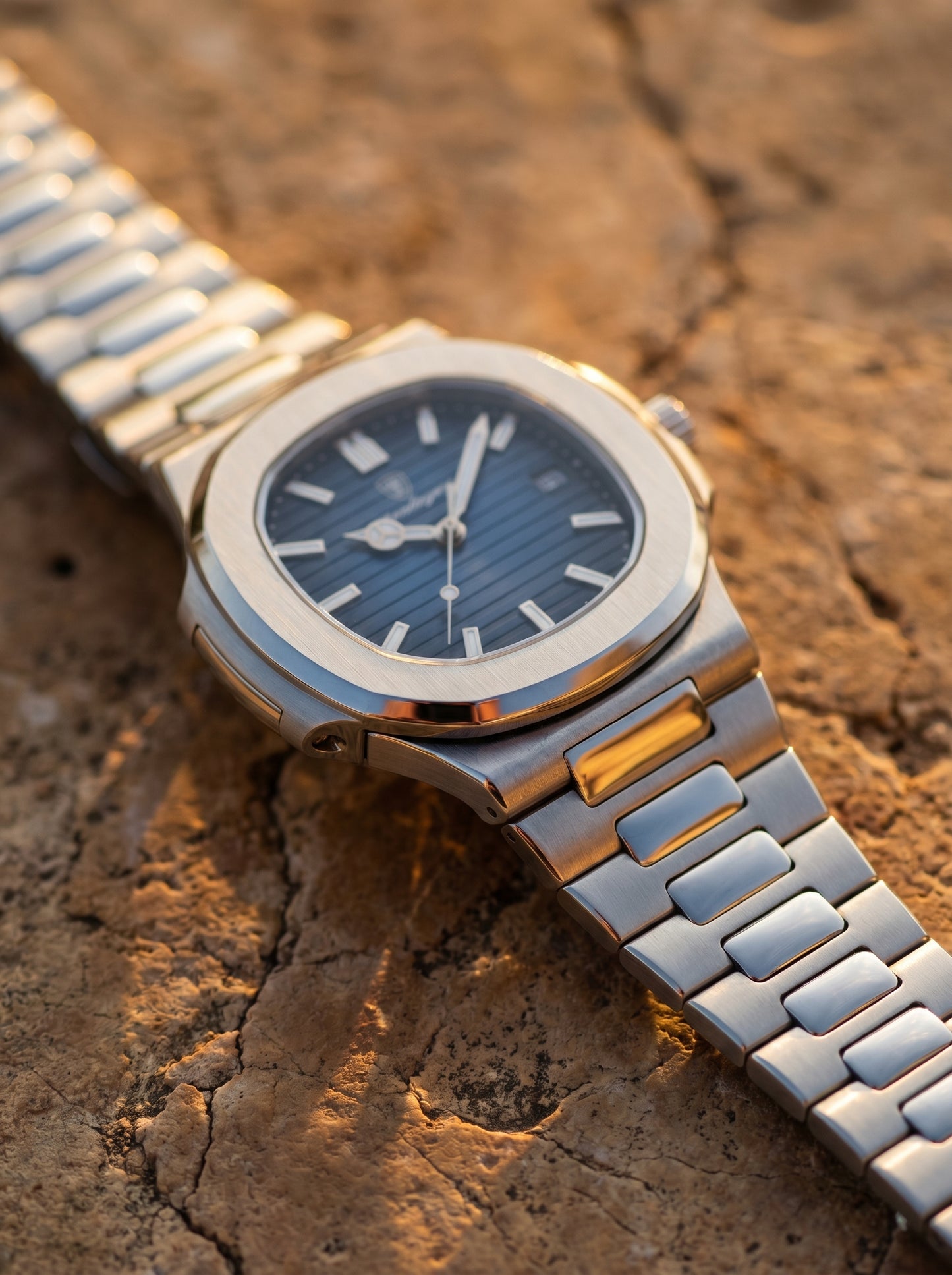 Lake Como Classic Timepiece Men's Waterproof Steel Watch
