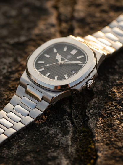 Lake Como Classic Timepiece Men's Waterproof Steel Watch