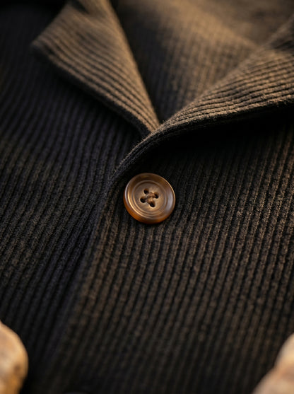 Lecce Ribbed Camp Collar Set