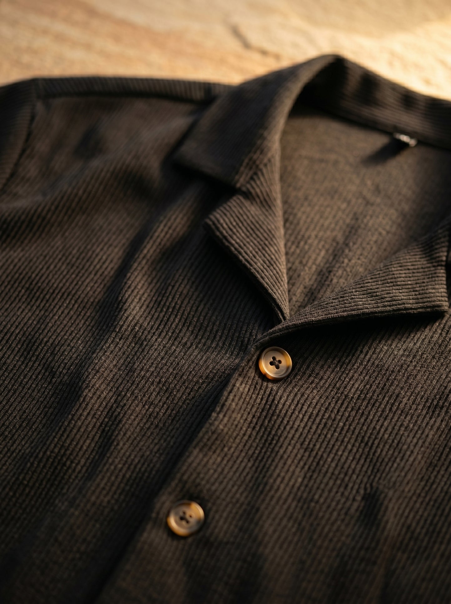 Lecce Ribbed Camp Collar Set