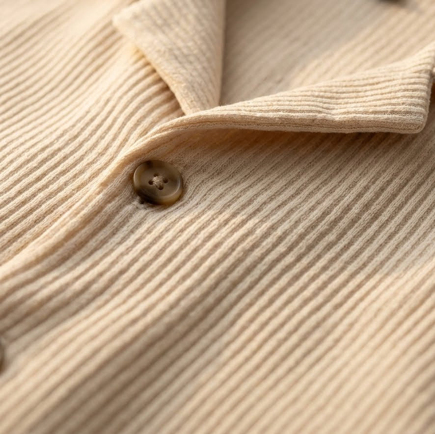 Lecce Ribbed Camp Collar Set