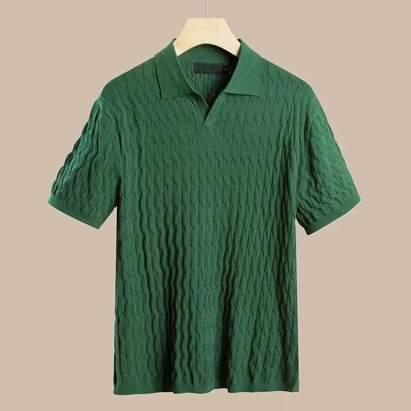 Cairo Textured Knit Polo