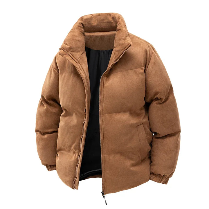 Luca Ferarro Suede Puffer Jacket