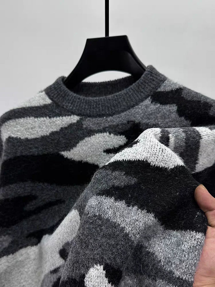 Maverick Camo Knit Sweater