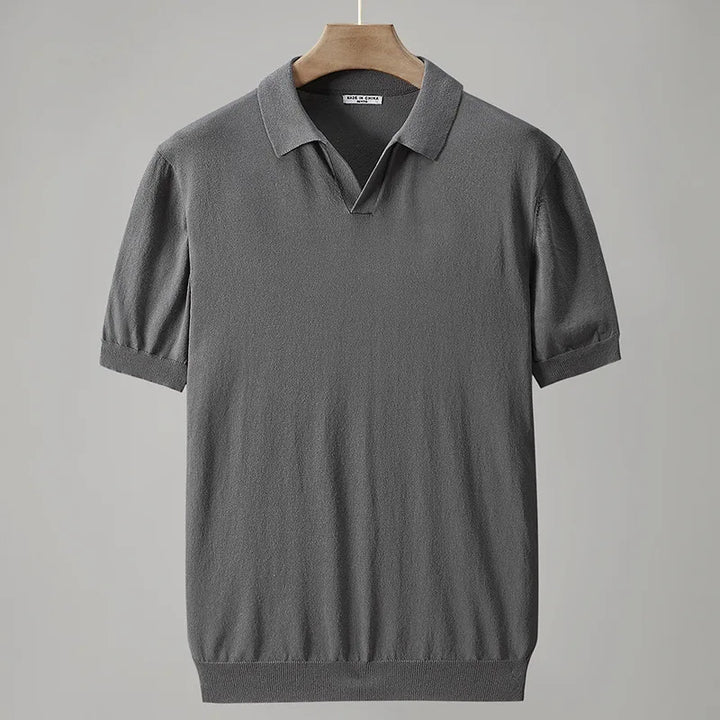 Refined Knit Polo Shirt