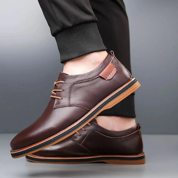 Luciano Couture Textured Derby Shoes