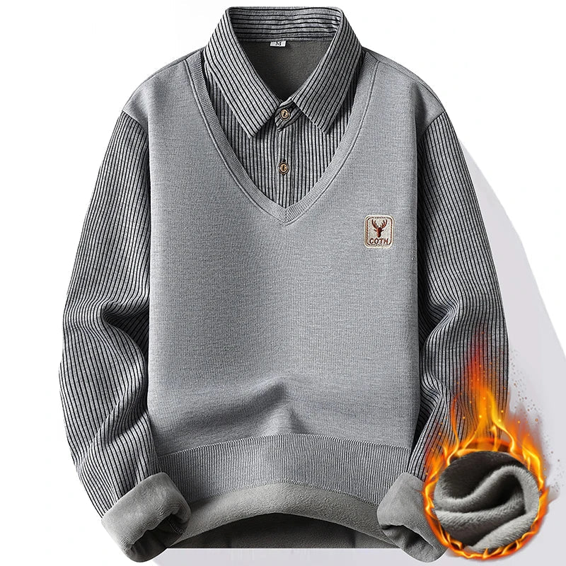 Matteo Fleece Polo Sweater