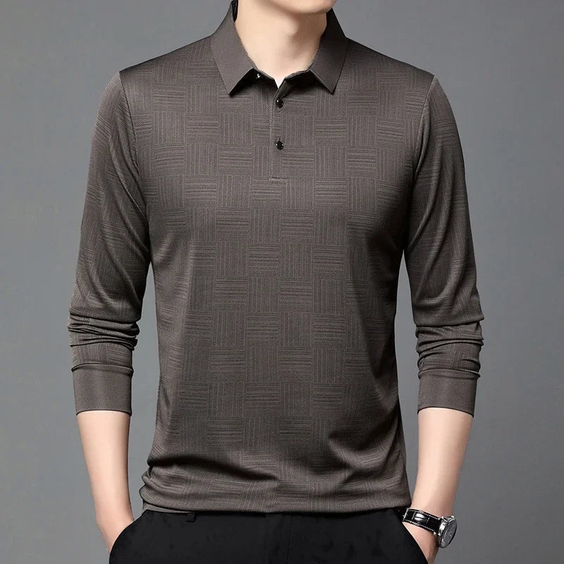 Luca Textured Knit Polo