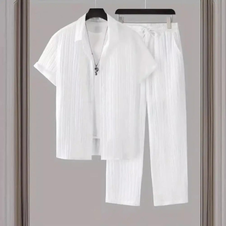 Luca Ferarro Striped Lounge Set