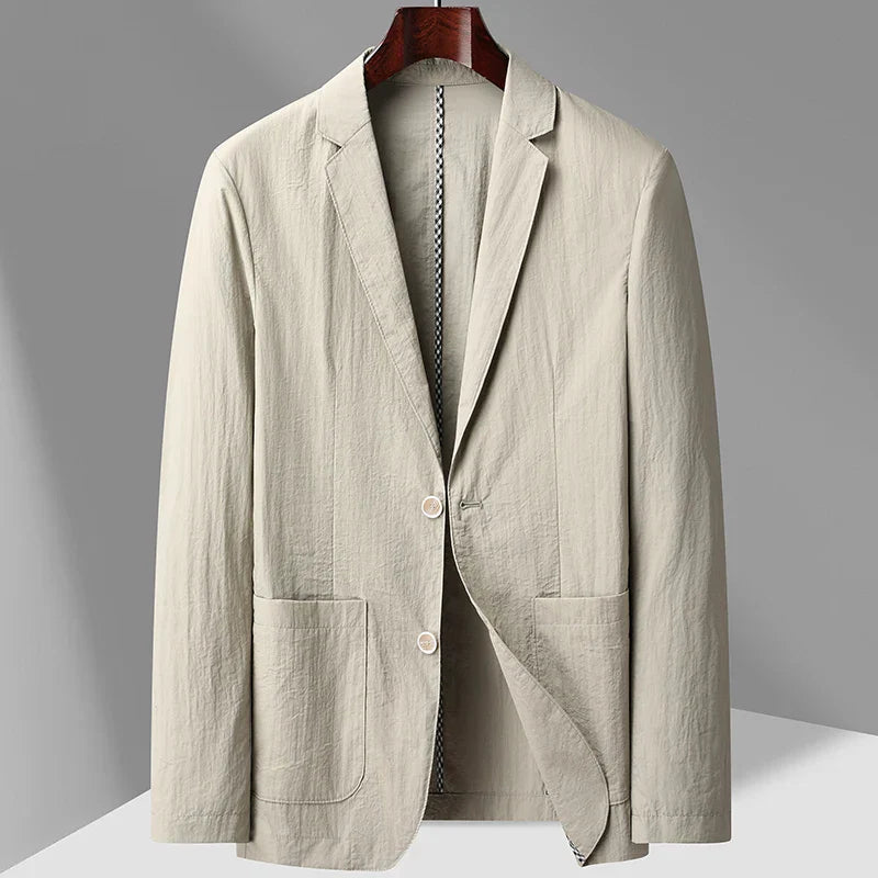 Carter Crinkled Linen Blazer