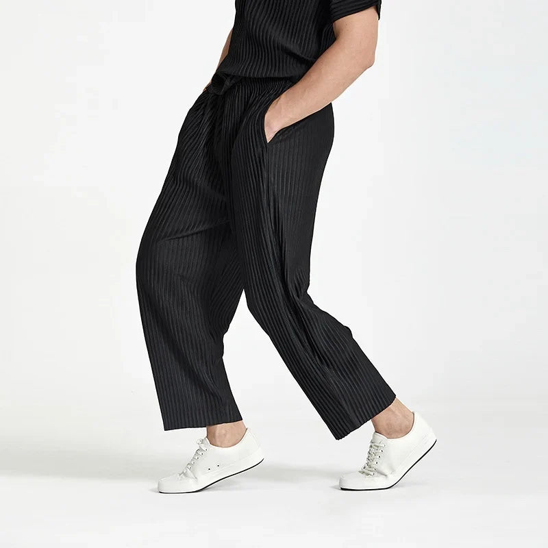 Textured Ribbed Pants