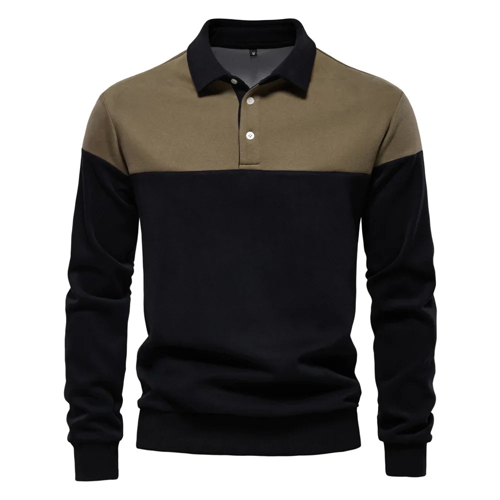 Noah Two-Tone Rugby Sweatshirt