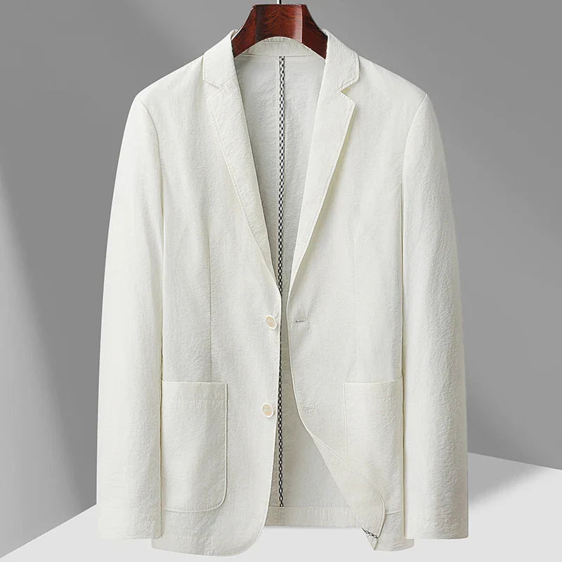 Carter Crinkled Linen Blazer