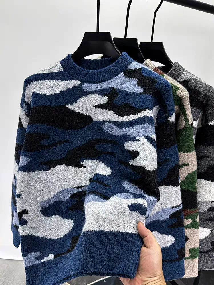 Maverick Camo Knit Sweater