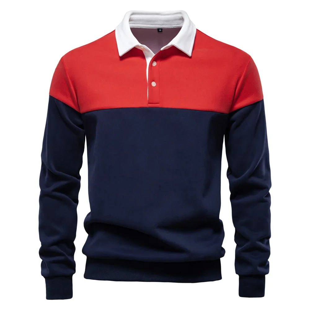 Noah Two-Tone Rugby Sweatshirt