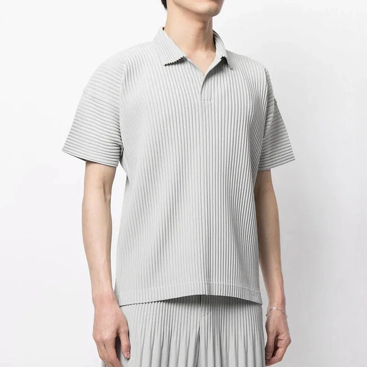 Striped Short-Sleeve Polo