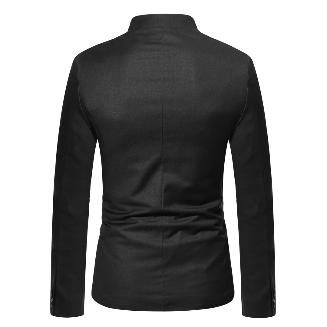 Luciano Mandarin Collar Blazer