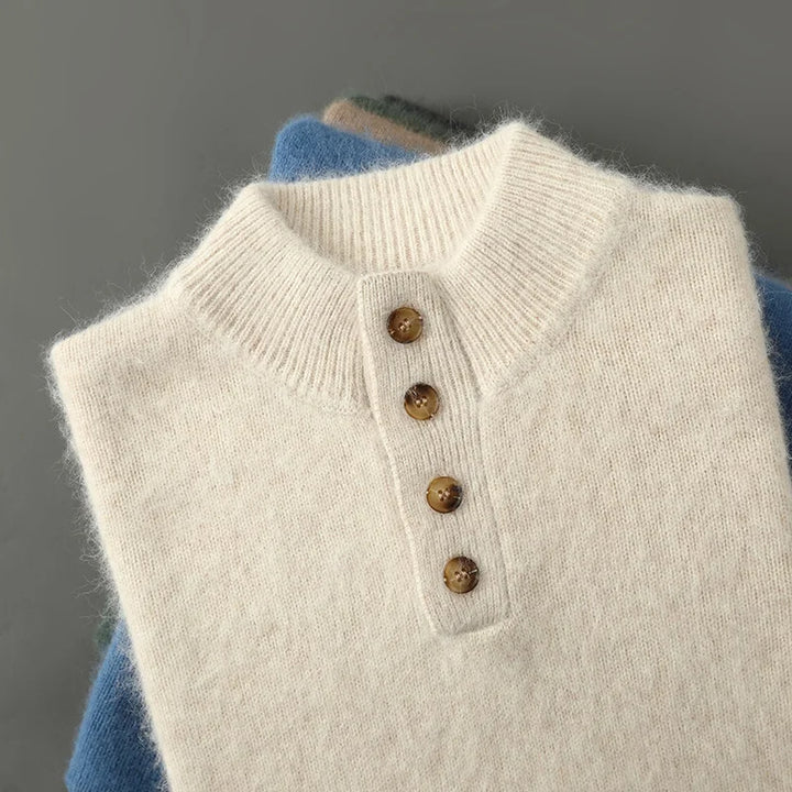 Aspen Buttoned Wool Sweater