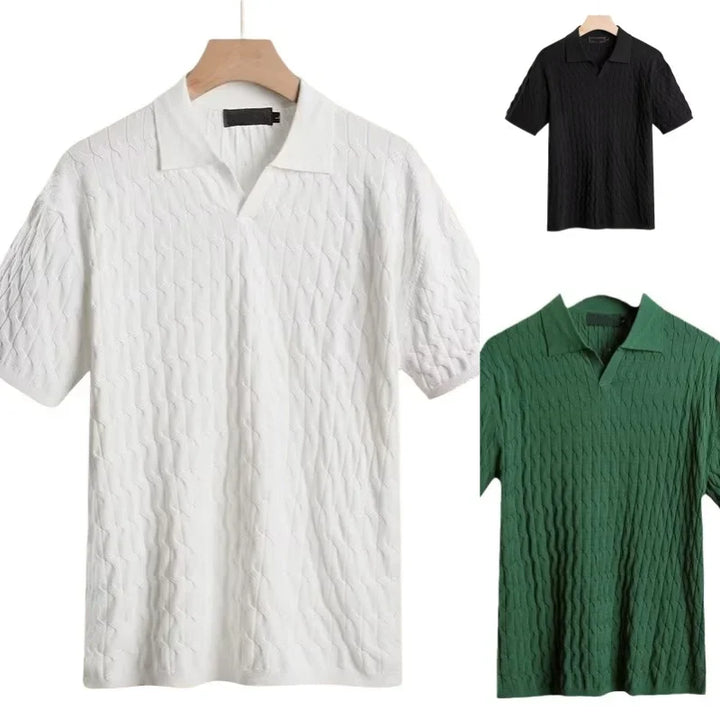 Cairo Textured Knit Polo