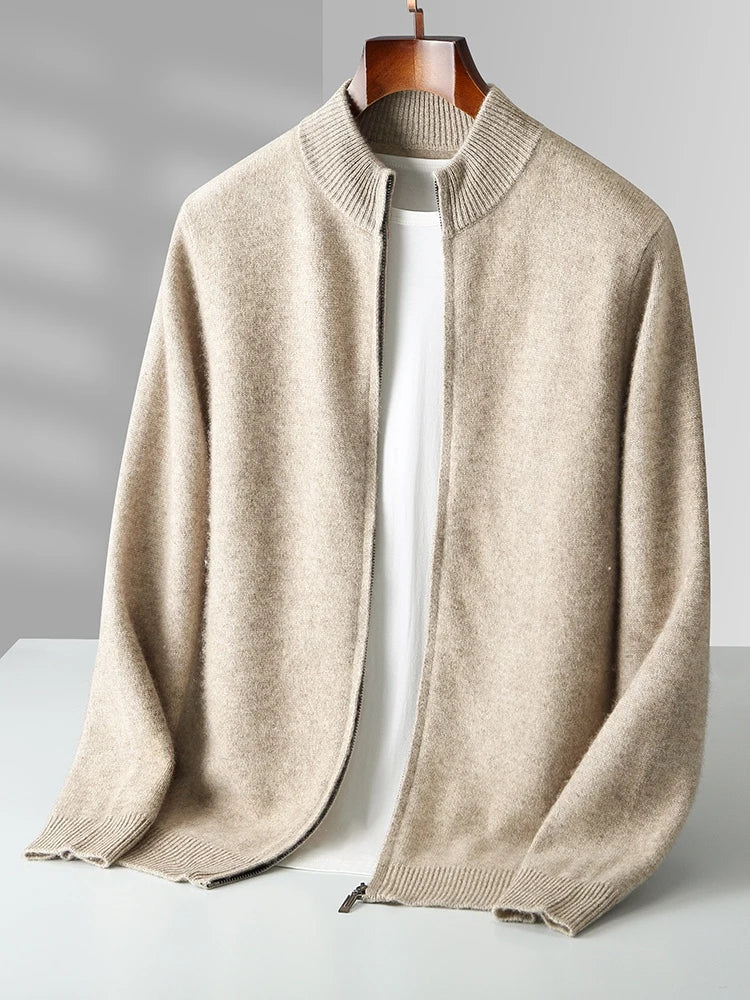 Luca Ferarro Zip-Up Cardigan