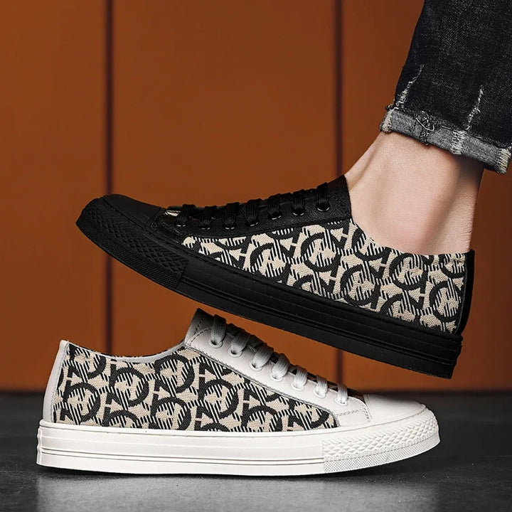 Luca Ferarro Monogram Low-Top Sneakers