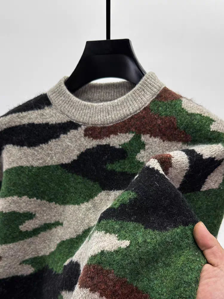 Maverick Camo Knit Sweater