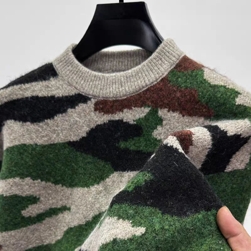 Maverick Camo Knit Sweater