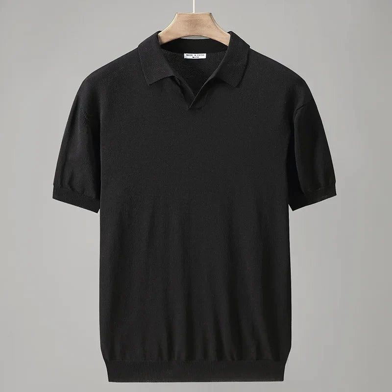 Refined Knit Polo Shirt