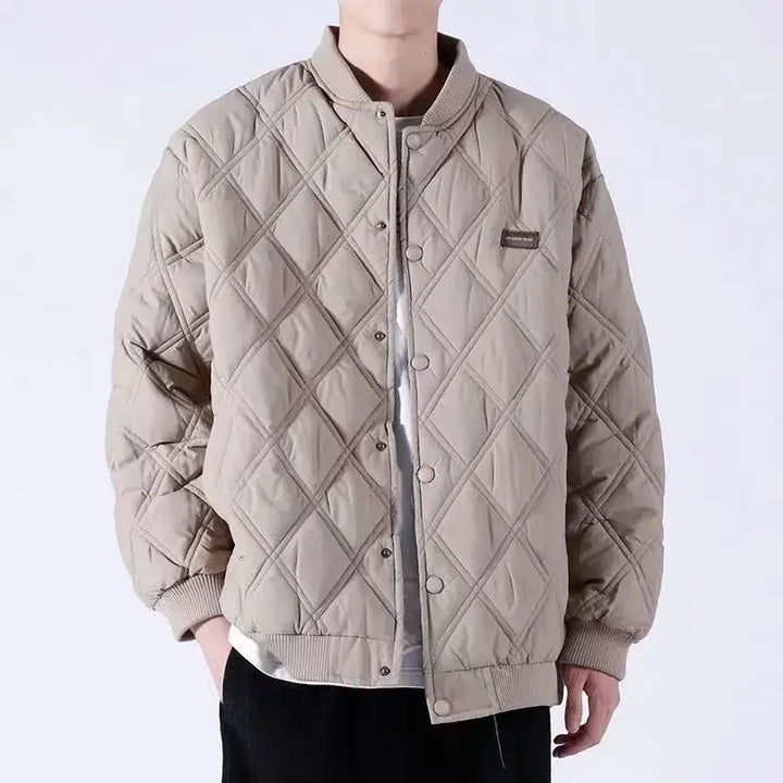 Luca Ferarro Quilted Bomber Jacket