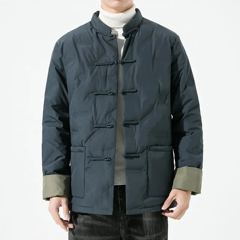 Ashton Mandarin-Collar Quilted Jacket