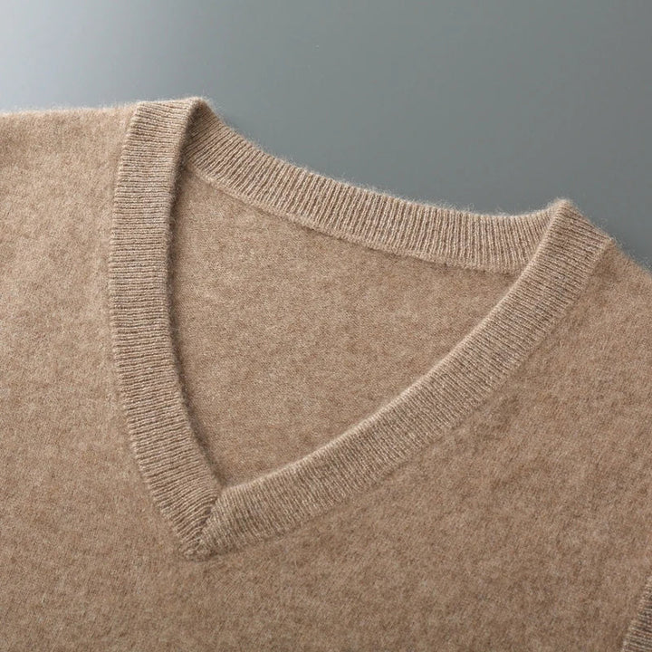 Luca Ferarro V-Neck Knit Vest