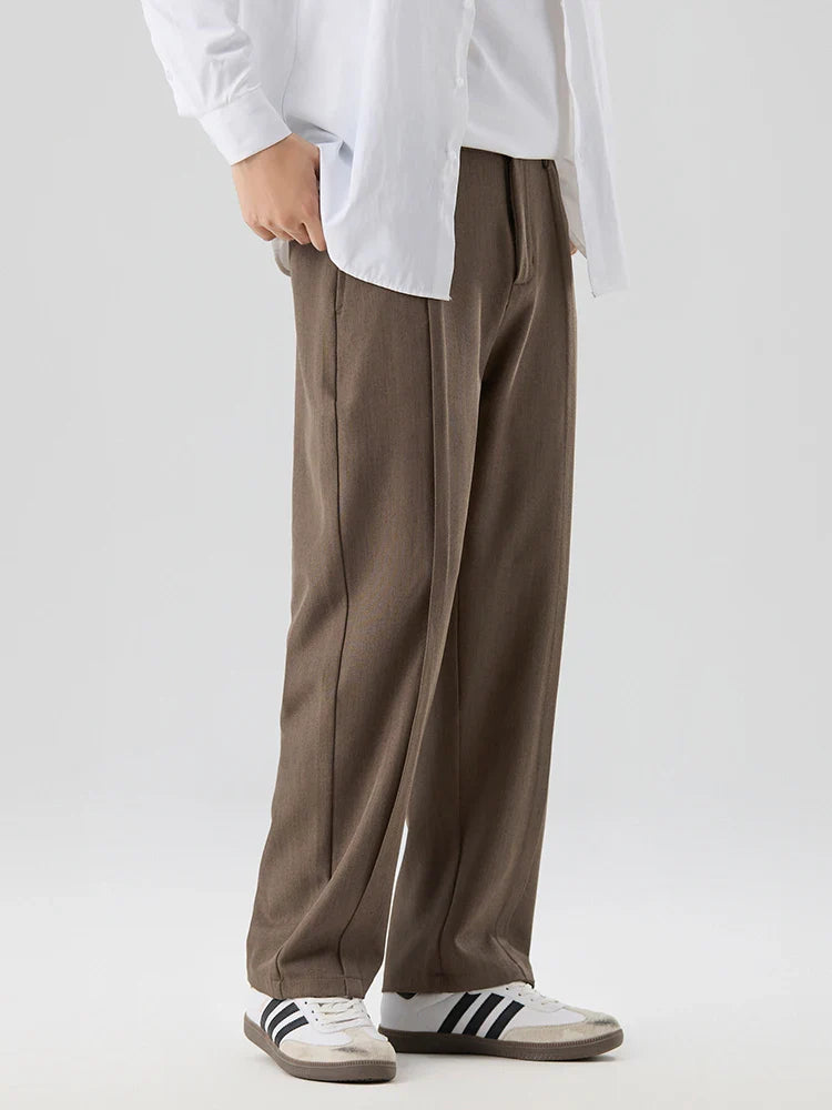 Noah Relaxed Pleated Trousers