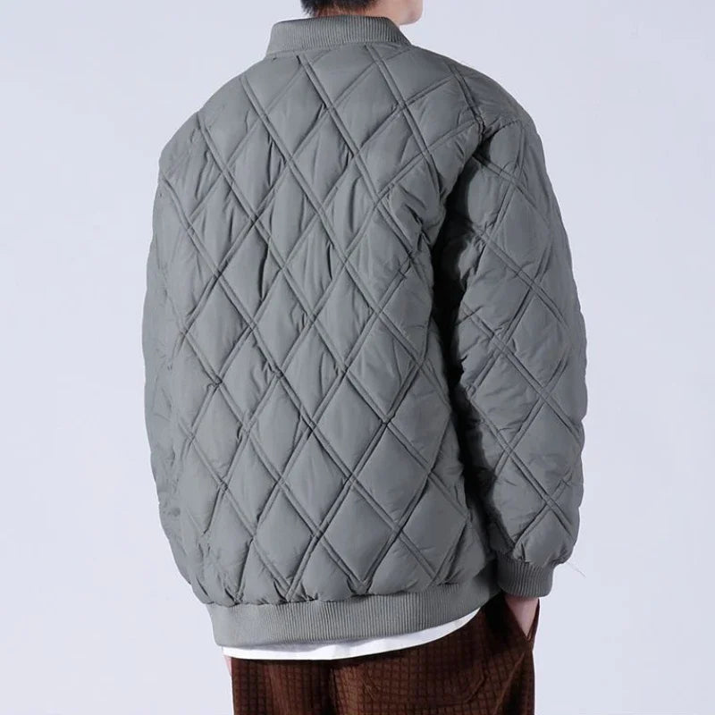 Luca Ferarro Quilted Bomber Jacket