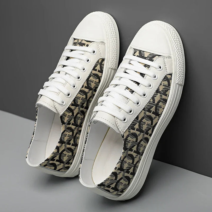 Luca Ferarro Monogram Low-Top Sneakers