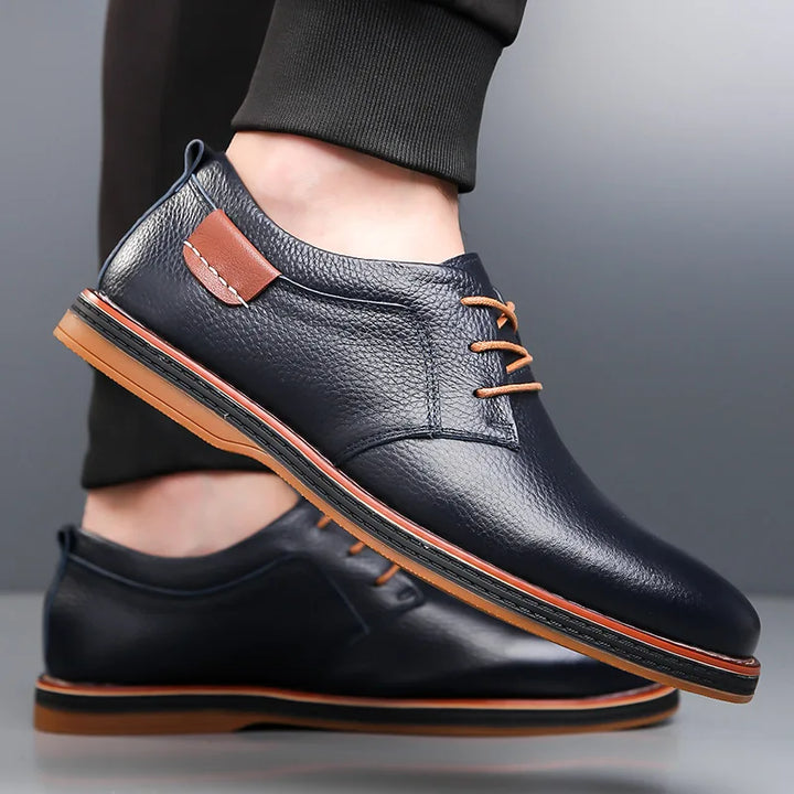 Luciano Couture Textured Derby Shoes