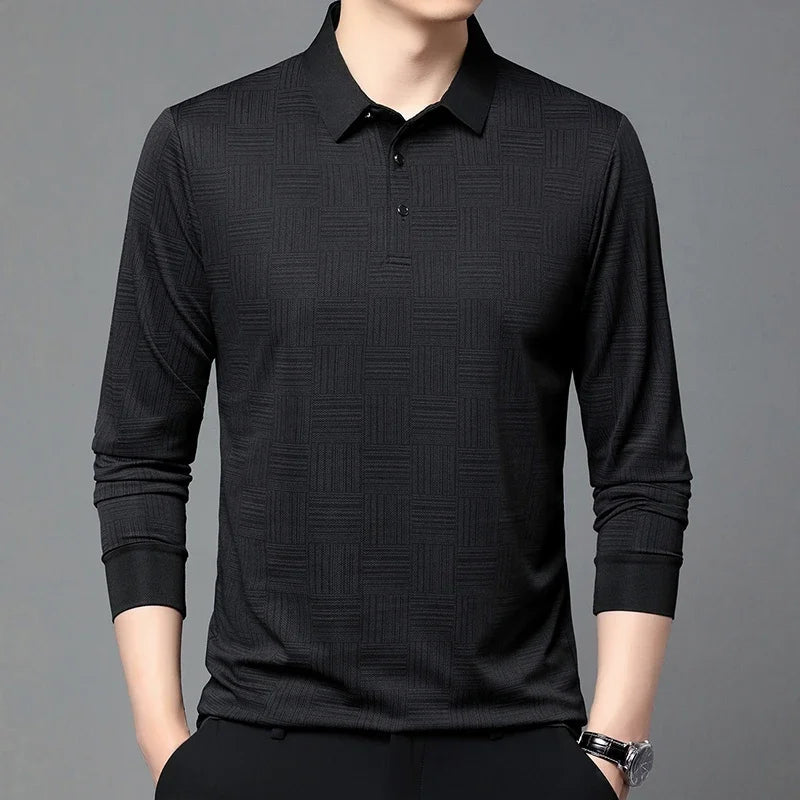 Luca Textured Knit Polo