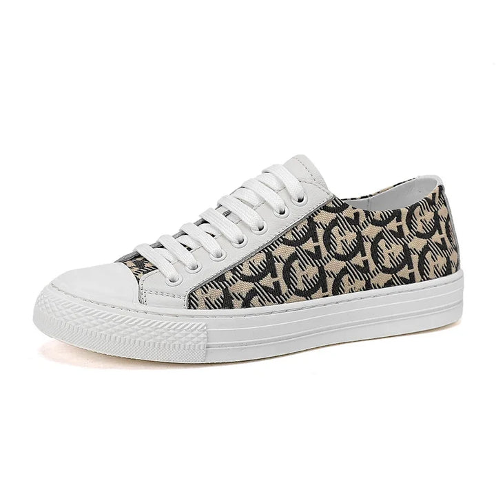 Luca Ferarro Monogram Low-Top Sneakers